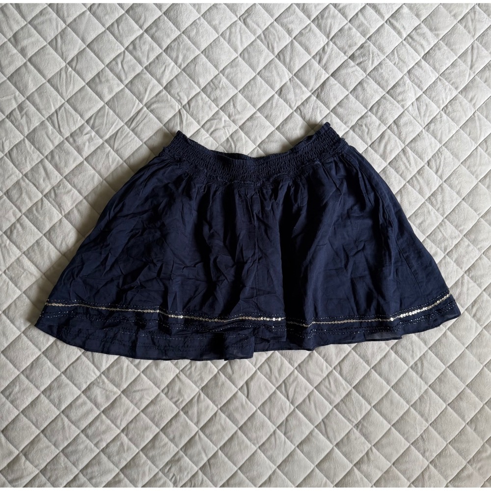 Y2K NWOT American Eagle Outfitters Blue Pleated Skirt w/ Embellishments  Sz XS